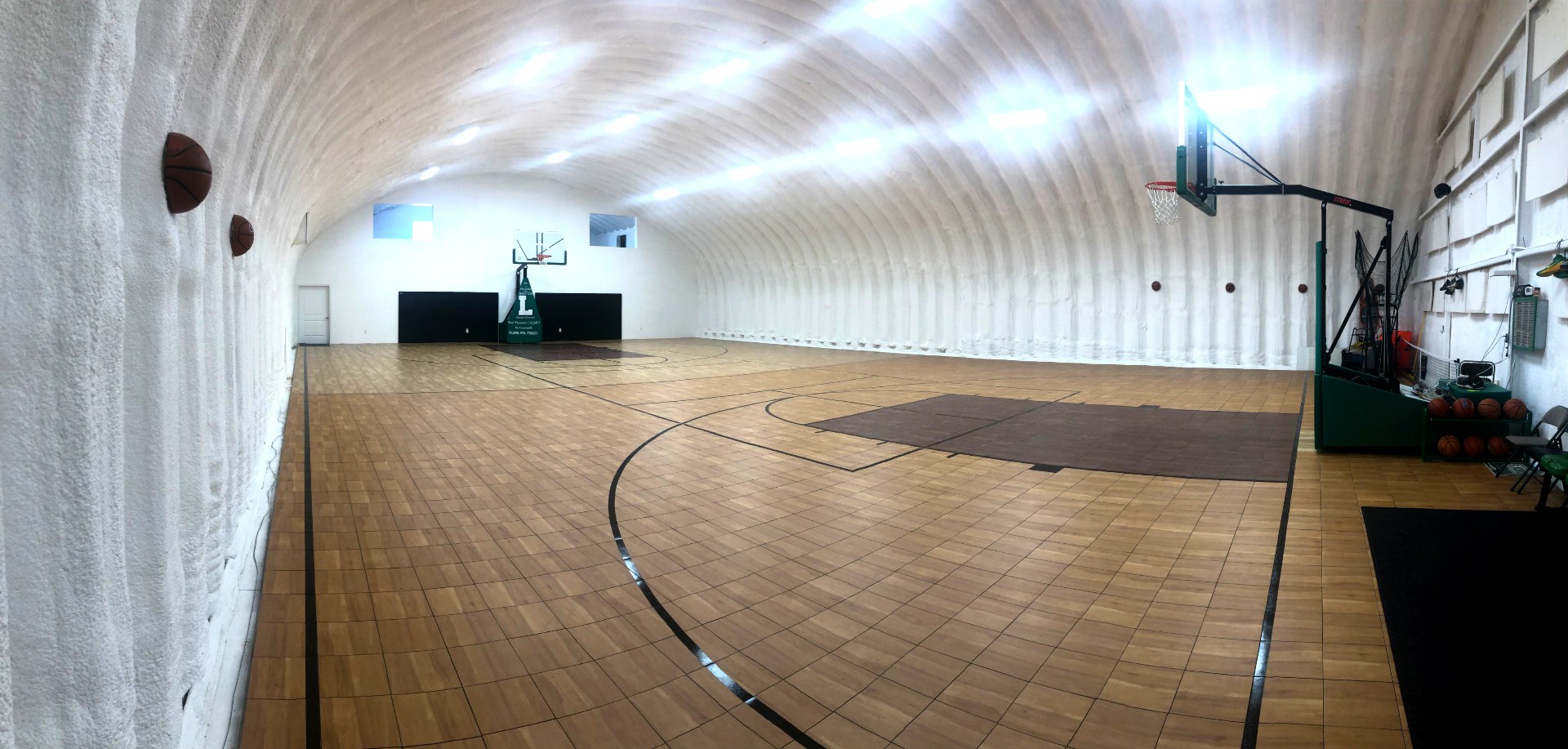 Private indoor basketball court at Layton Courts